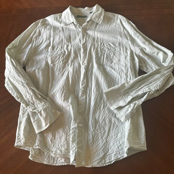 Cubavera Large Longsleeve Button Down Linen & Cotton Shirt Mens Shirt - Picture 1 of 3